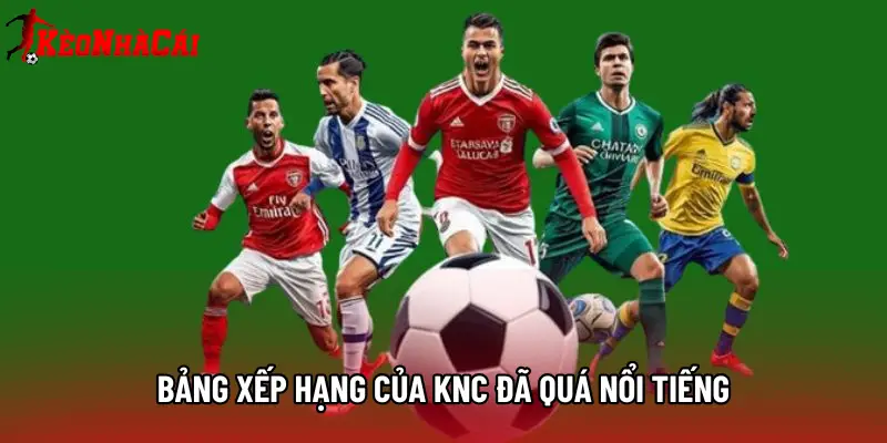 Bảng xếp hạng của KNC đã quá nổi tiếng