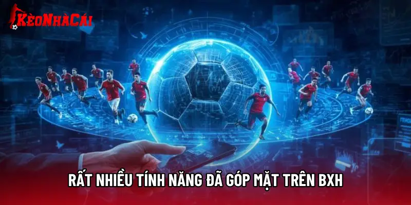 Rất nhiều tính năng đã góp mặt trên BXH